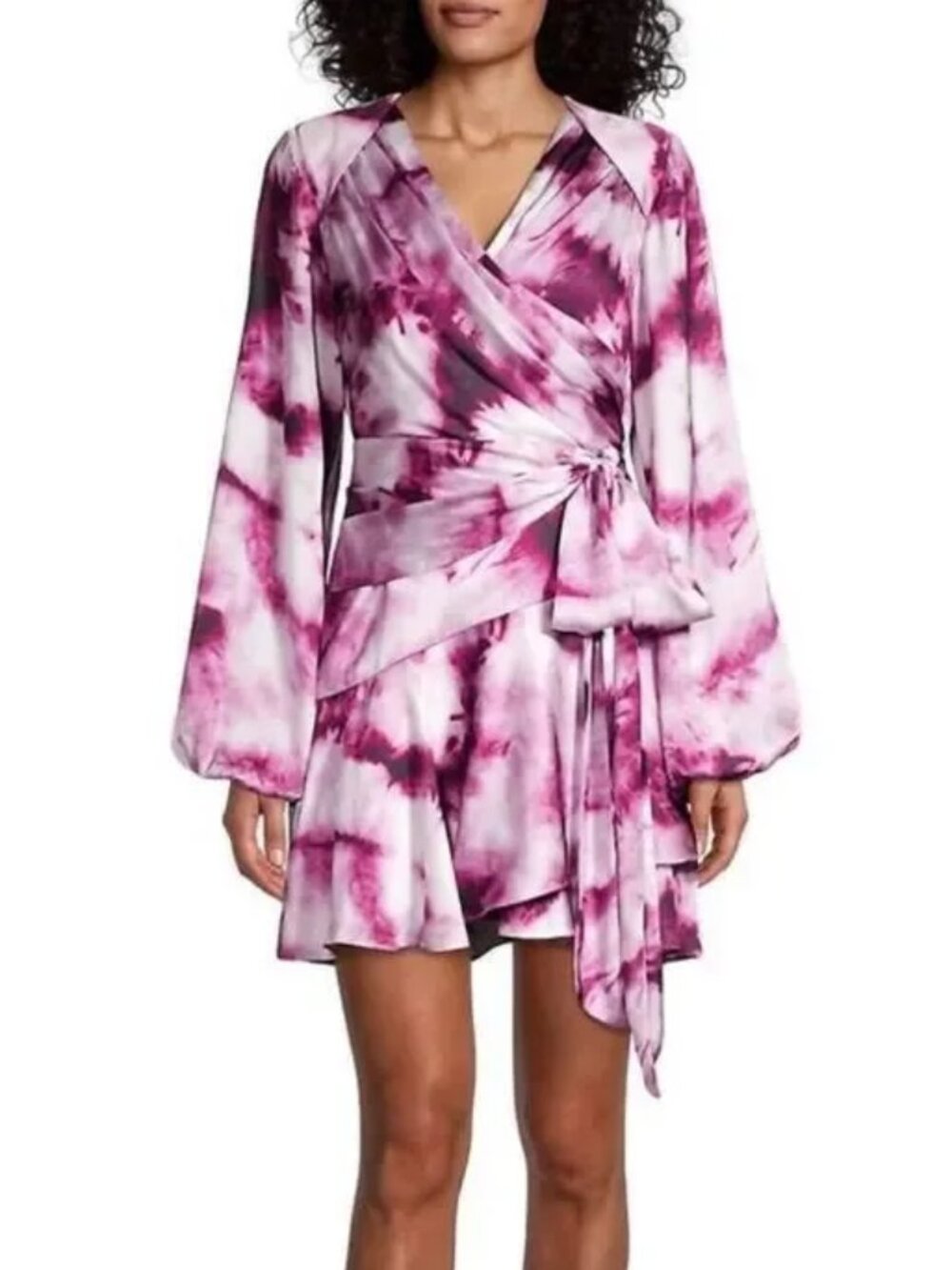 Elliatt Danica Mini Dress Vivacious Tie Dye Purple Size XS (MC)